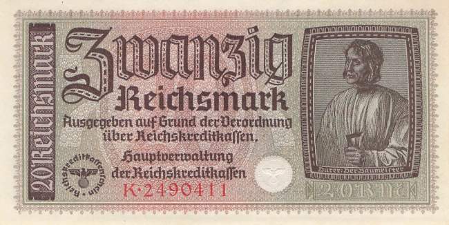 20 Mark 1939 Serie K